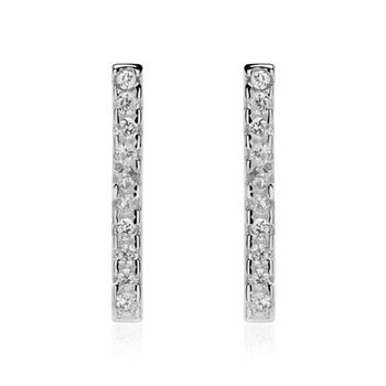Pendientes de plata 925 con circonita