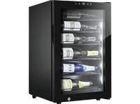 vinoteca - la sommeliere collection 22 botellas 6 estantes control temperatura iluminacion led negro