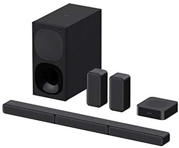Sony HT-S40R - Barra de Sonido 5.1 (Sistema de Cine en Casa, Altavoces Traseros Inalámbricos, 600 W, Dolby Digital, Bluetooth, Sonido Envolvente), Negro