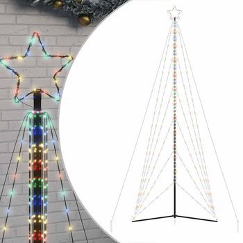 Árbol De Navidad Led 861 Leds De Colores 478 Cm Vidaxl