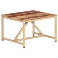 mesa auxiliar de madera maciza 60x60x40 cm vidaxl