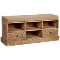 banco de madera natural 104x33x48