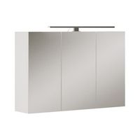 armario con espejo para bano lavio 90 x 60 cm con iluminacion led vicco