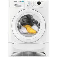 zanussi zdc8203wz 8 kg condenser tumble dryer - white white