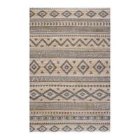 alfombra de bambu natural antideslizante etnica gris 120 x 180 cm