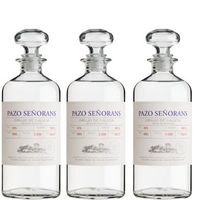 pazo de senorans - aguardiente de orujo - 100  albarino - doble destilac - pack 3 botellas 50 cl - 40 vol