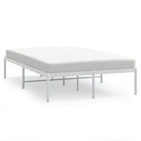 estructura de cama de metal blanca 120x190 cm vidaxl