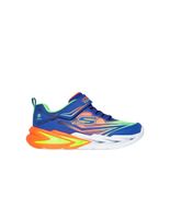 zapatillas skechers lights flex-glow ultra nino azulnaranja