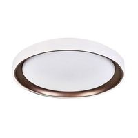 plafon kigali bel air 72w luz led 6480 lm con mando regulador blancomarron o50x7 cm