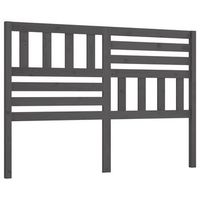 cabecero de cama  panel de cabecera madera maciza de pino gris 156x4x100 cm