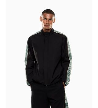 EA7 para hombre. 7M001485_AF21228 Chaqueta Logo Series M Negro (L), Casual, Poliéster