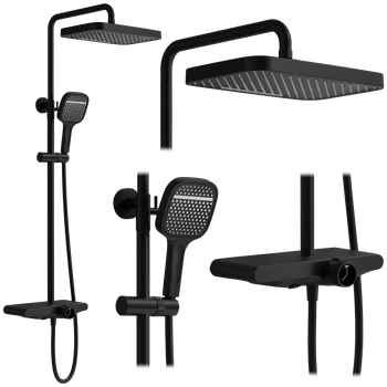 Conjunto De Ducha Rea Bari Black