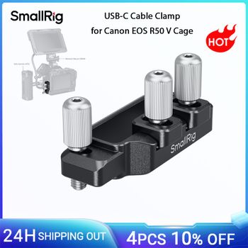 Abrazadera de cable SmallRig EOS R50 V USB-C para jaula Canon EOS R50 V, garantiza una transmisión de datos estable -5534