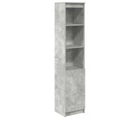 aparador alto - mueble de almacenamiento gris hormigon 375x35x180 cm madera de ingenieria es557