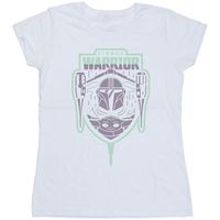 disney camiseta manga larga the mandalorian fierce warrior para mujer