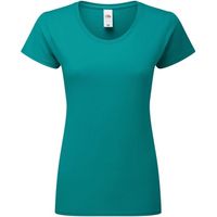 fruit of the loom camiseta iconic premium para mujer