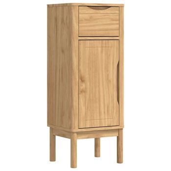 Mueble De Cuarto De Baño Floro Marrón Cera 35 X 30 X 90 Cm Vidaxl