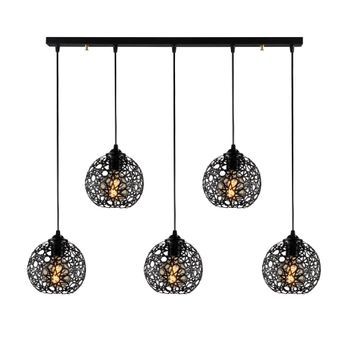 Lámpara De Techo Fellini-mr-789 Negro Metal 100x17x119 Cm