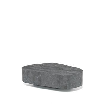 Trapezio - Mesa De Centro (100 X 52 X 28 H) En Piedra Fósil Gris