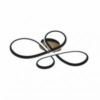 plafon bandeira 88w 3000-4000-6500k negromadera 9680 lm cremotomemoria y regintensidad 12x60x43cm