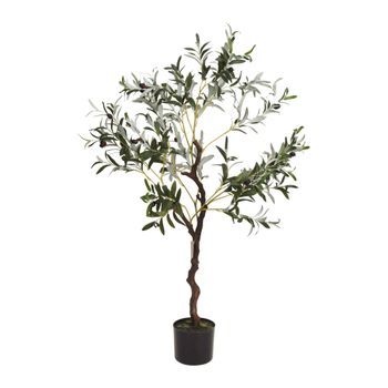 Well Home Olivo Artificial En Maceta Negra, H.116 Cm