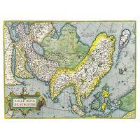 legendarte - cuadro lienzo impresion digital - mapa antiguo no 52 - decoracion pared cm 80x100
