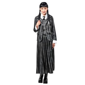 Disfraz De Wednesday Addams Para Mujer Adulta Con Uniforme Escolar De Estilo Gótico Con Chaqueta