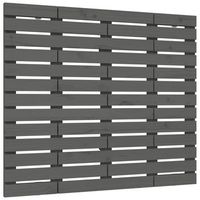 cabecero accesorio para dormir mueble de pared para dormitorio 96 x 3 x 915 cm madera maciza gris tdl0202615