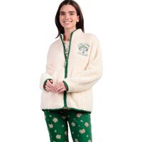 admas polar chaqueta interior con cremallera grogu cute star wars para mujer