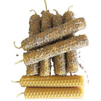 kit de 8 velas de ceras de abeja con ruda y palo santo  2 velas  pura nacional ya-decoregalos