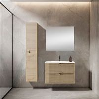 mueble ezio 60 cm 2c roble hercules pack mueble  lavabo
