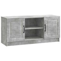 mueble de tv gris hormigon 102 x 345 x 47 cm vidaxl