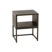 mesita de noche 1 nicho negro - l 45 x a 35 x h 555 cm - negro