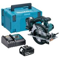 sierra circular li-ion 18v  estuche makpac dhs630rtj makita