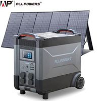 estacion de energia portatil allpowers r4000 salida ca 4000w - lifep04  panel solar 37v400w