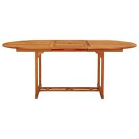 mesa de jardin  mesa de exterior madera maciza de eucalipto 200x100x75 cm