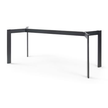 Pata De Mesa Verg Diy Acero 140x70x72cm - Negro [en.casa]