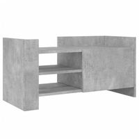 mueble de tv madera ingenieria gris hormigon 80x35x40 cm vidaxl