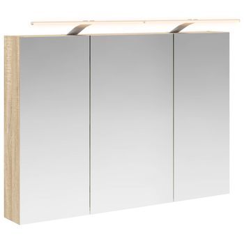 Armario Con Espejo De Baño | Mueble De Baño Roble Sonoma 100 X 14,5 X 70 Cm