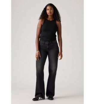 Levi's para mujer. A5566-0027 Jeans low loose negro (30/32), Casual, Algodón, Denim