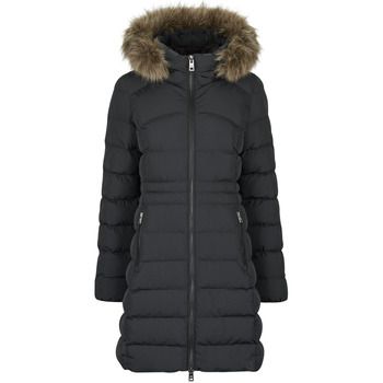 Superdry Abrigo de plumas FUJI HOODED MID FAUSSE FOURRURE para mujer
