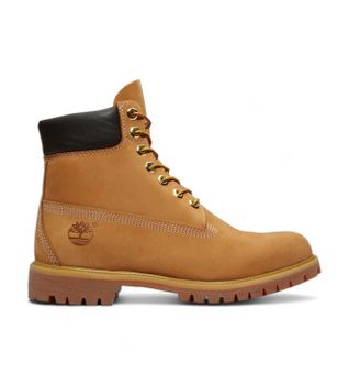 Timberland para hombre. TB1100617131 Botines de Piel Premium 6 marrón (42 W), Plano, Cordones, Casual