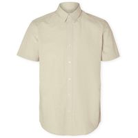 selected camisa manga larga slimsun shirt - pure cashemere para hombre