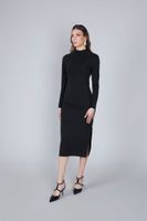 vestido con volante en la parte delantera black s