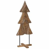 arbol de navidad  decoraciones de navidad marron 151 cm madera de teca maciza