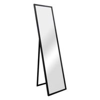 espejo de pie giovinazzo ajustable inclinable mdf negro encasa
