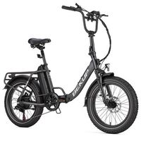 bicicleta electrica plegable bekup s3 neumaticos anchos de 20 pulgadas 48 rrv 15 ah gris