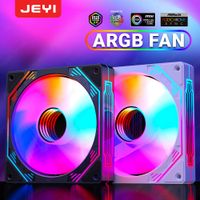 jeyi-ventilador argb de 120mm para pc disipador de calor ultra silencioso con 4 pines pwm 5v argb 3 pines sincronizacion direccionablepuerto rc