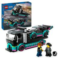 lego city coche carreras y camion de transporte juego de construccion  6 anos - 60406