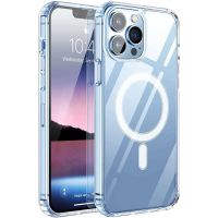 max power digital funda compatible magsafe para movil apple iphone 15 pro transparente magnetica